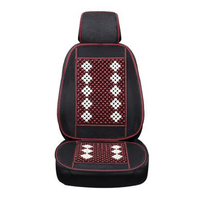 China Business Car Cushion Summer Cooling Wooden Beads Massage Car Seat Cover Auto Accessory for sale