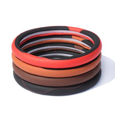 China Wholesale Universal PU Leather Car Leather Business Factory Outlet Waist Trim Auto Steering Accessory for sale