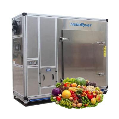 China Food Processing Hello River Brand 30 Trays 60 Trays Heat Dryer Type Free Fruit And Vegetable Pump Dryer Installation Cabinet Oven for sale