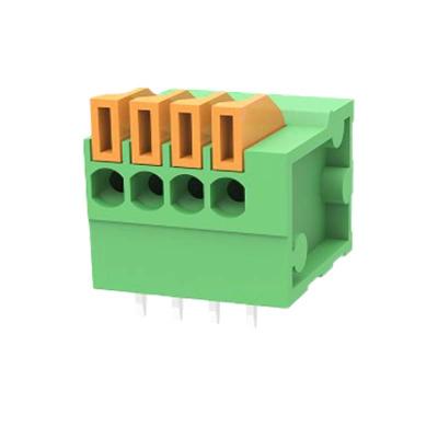 China 2.54mm Spring Type PCB Terminal Block 141V Replace Phoenix High Quality Terminal Connector 141V for sale