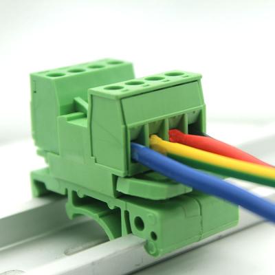 China PA66 wire for wiring terminal block 5.08MM din rail terminal block pluggable pitch FS2EDGRKU-5.08MM male and female FS2EDGK-5.08 for sale