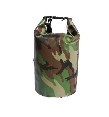 China Eco-friendly Outdoor Camouflage Waterproof Portable Dive Bag PVC Rafting Diving Swimming Bags for River Trekking for sale