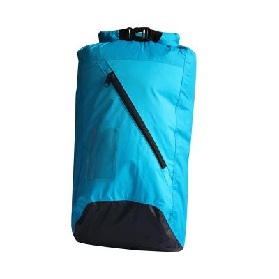 China 210T Polyester Coated PU Bag Floating Waterproof Kayaking Dry Bag For Carrying Swimming Camping for sale