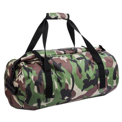 China Vintage Logo Camouflage Custom Duffel Bags For Women Travel Bag Waterproof Backpack Outdoor Camping Hike for sale