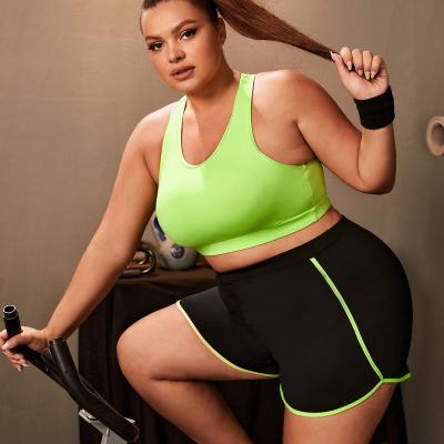 China Breathable Women Two Piece Body Shaper Hump Corrector Shorts Sleeveless GYM Wear Tops Shapewear Muscle Corset Fitness Suit for sale