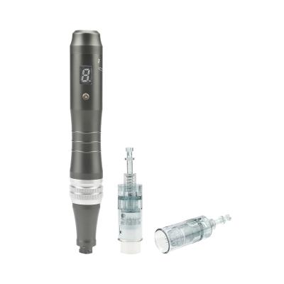 China Home Anti-puffiness used plug-in rechargeable micro needle pen adjustable length microneedle derma pen m8 for sale