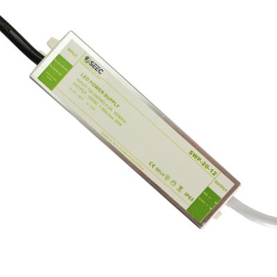 Chine New Arrivals Slim Waterproof IP65 Long 20W 12v Protection Power Supply For Led Strips à vendre