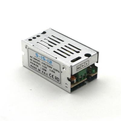 China constant voltage 12V 15W 1.25A led power supply 70*38*30 for sale