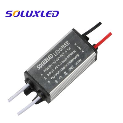 China Outdoor Lighting Waterproof LED Driver 4-7W 280mA Te koop