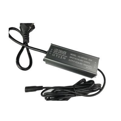 Cina Outdoor Lighting IP65 600mA 1500ma 50W LED Driver With EU Plug Custom Product in vendita