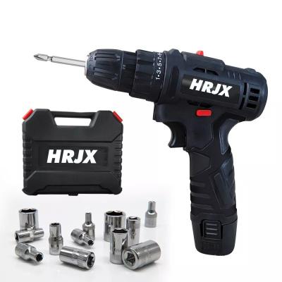 China Factory Wholesale 12v Cordless Drill Machine Lithium Electric Drill HRJX-10 for sale