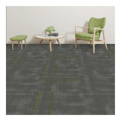 China Office Floor Square 50 x 50 Carpet Tiles Plush Floor Washable Nylon6 Material Removable Commercial Carpet for sale