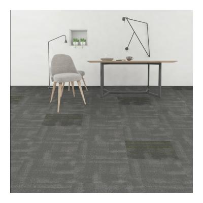 China Washable PVC Back Office User Square Carpet Tiles Decorative Carpet Tiles For Office Plush Floor Carpet Tiles for sale