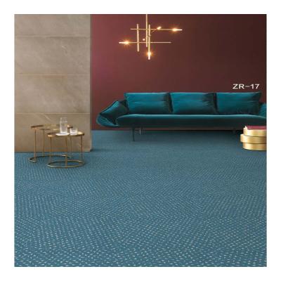 China Washable Wholesale Anti-Slip Office Floor Mat PVC Pile Carpet 50*50cm Cut Tiles For Commercial Nylon Carpet for sale