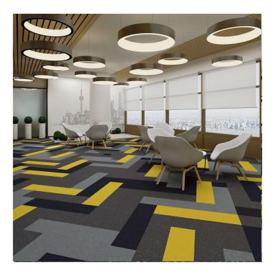 China Washable modern commercial office nylon carpet tiles, elegant carpet tiles, office and school printed carpet tiles for sale