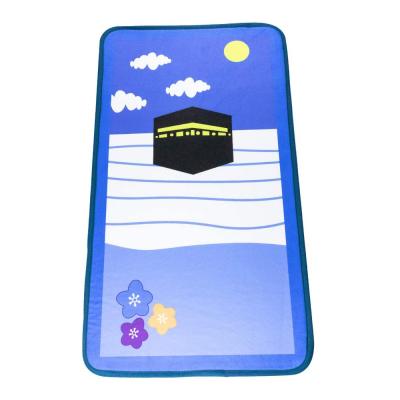 China Washable kids prayer blanket salah rug for children kids prayer mat interactive prayer mat for kids muslim child for sale