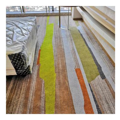 China Washable Nylon Material China Axminster Carpet Luxury Style Floor Printing Customized Design Hotel Carpet For Sale for sale