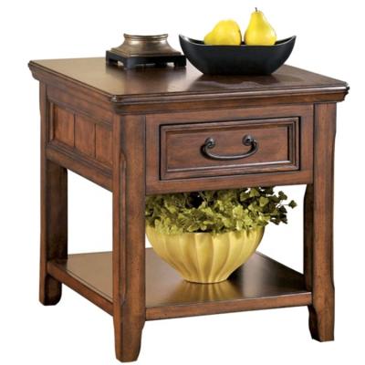 China Adjustable (other) Living Room Customized Wholesale Traditional Square Solid wood End Table with Drawer for sale