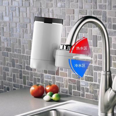 China Hotel Led Temperature Display 3000w Fast Electric Heating Water Faucet for sale