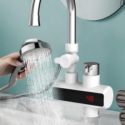 China Hotel ABS Digital Instant Water Faucet With Electric Shower Faucet With Shower; Electric instant heating faucet with shower for sale