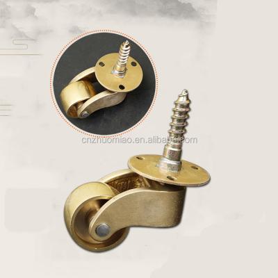 China PIVOT 1.5 2.5 Inch 2 Small Square Cups Antique Or Stemming Furniture Casters Brass Furniture Casters for sale