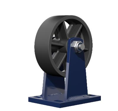 China Hi-Temp Resistance WeiHang Casters 5 Inch Furnace Cast Iron Caster Wheels All Iron Casters Wheels Furnace Cast Iron Caster Wheels for sale