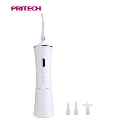 China PRITECH IPX7 Electric Ultrasonic Teeth Cleaner Water Flosser USB Outdoor Rechargeable Portable Water Flosser Pick for sale