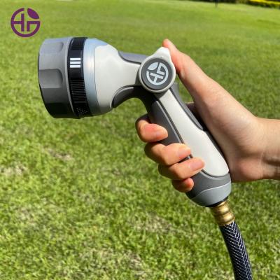 China Variable Flow Control Thumb Control Bubble Hose Nozzle Family Ultralight Suitable Garden Water Gun For Irrigation for sale