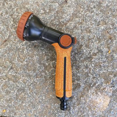 China Variable Flow Control Cork Handle Hose Nozzle Reduces Hand Fatigue Water Flow Special Switch At Your Fingertips Cork Handle Garden Sprayer Gun for sale