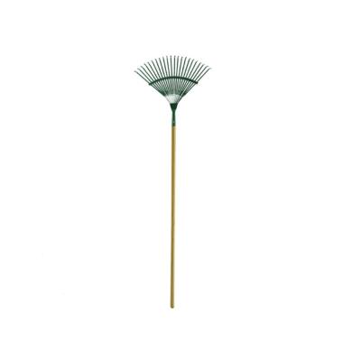 China Durable Garden Rake Leaf Rake Metal Wastes Safe Replacement Handle and Debris Garden Hand Grass Rake for Lawn Grass for sale