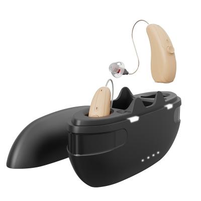 China Rechargeable Digital RIC Hearing Aid Bluetooth Premium Rechargeable for Large Sound Seniors Dual Microphones for Noise Canceling Digital Devices for sale