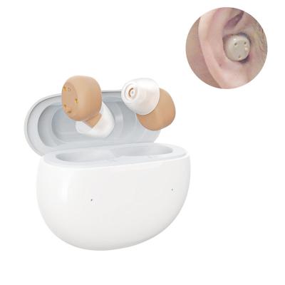 China Digital Mini Invisible Hearing Aid Rechargeable Portable Bluetooth In-ear Hearing Aids for Seniors and Adults for sale