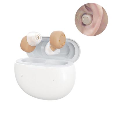 China Rechargeable Digital Bluetooth Trending Types for Deaf Ear Elderly Hearing Super Mini Micro Rechargeable CIC Digital Invisible Hearing Aid for sale