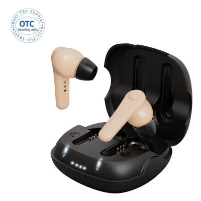 China Best price quality hearing aid manufacturer invisible digital bluetooth TWS OTC rechargeable mini rechargeable digital hearing amplifier for sale