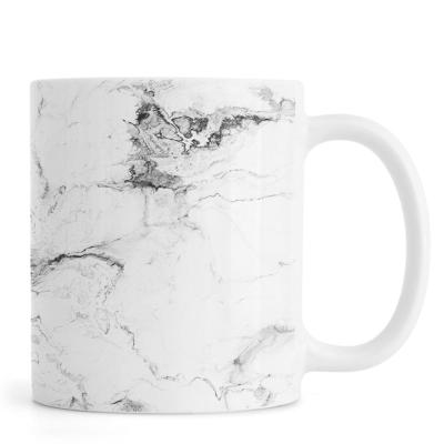 China Viable Custom Wholesale Marble Texture On New Customized Glazed Bone Custom Ceramic Mugs for sale