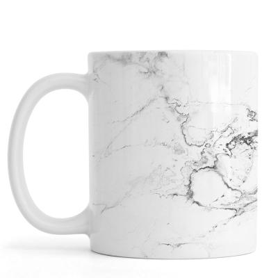 China Viable Wholesale Factory Price Custom Logo&Size Marble Stylish Simple Ceramic Travel Mugs for sale