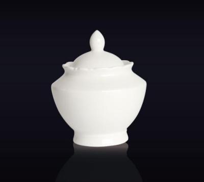 China Stocked Custom Wholesale Provide Free Sample Food Cooking Wave Ceramic Sugar Pot for sale