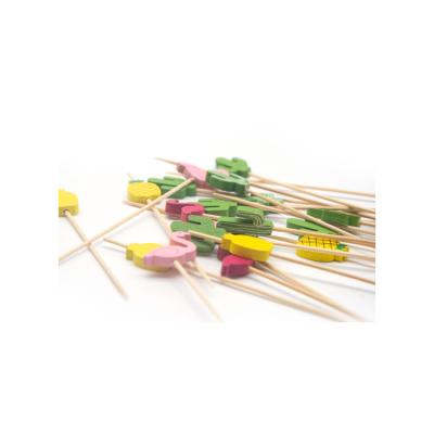 China Wholesale Disposable Round Easily Cleaned Turning Thin Candy Sticks GRILL Wooden Skewer Stick Dishes for sale