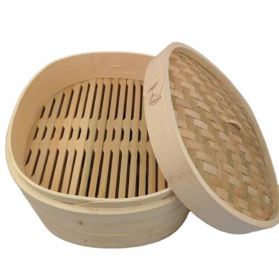 China Sustainable Hot Sale Handmade Steamer Roll 2 Tier Square Bamboo Dumpling Steamer For Sale for sale