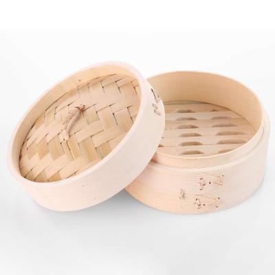 China Kitchen Utensils Food Steamer Basket Dumpling Sustainable High Quality Steaming Bamboo Steamer for sale