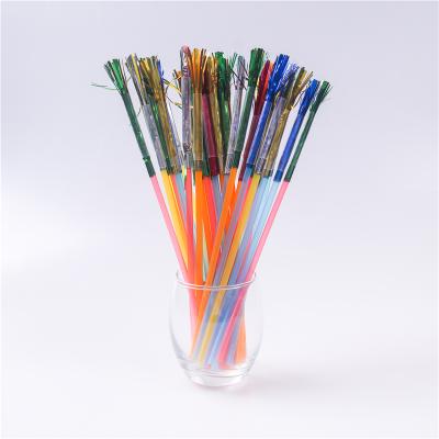 China Disposable Biodegradable Plastic Bubble Tea Smoothie Milkshake Boba Drinking Disposable Straws for sale