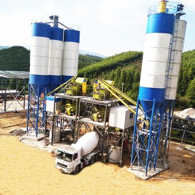 China Building material stores HZS90 advanced 90m3 h mini electric cement concrete batching plant manufacturer for sale supplier for sale