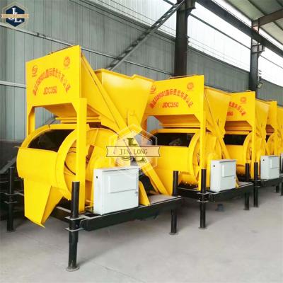 China Construction Material Shops Small Concrete Construction Machinery Single Shaft Electric Concrete Mixer JDC300 / JDC500 for sale