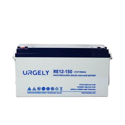 China Home Appliances Urgely Slimline 12v 150ah Agm 12 Volt 150 Ah Amp Lithium Ion Deep Cycle Battery 150amh Hour Price for sale