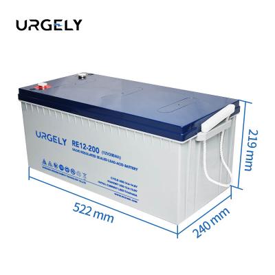 China Toys Urgely 200 Ah Hour Amp Agm Gel Lifepo4 Deep Cycle 12v 200ah Lithium Solar Battery Energy Storage Systems Supplier Price for sale