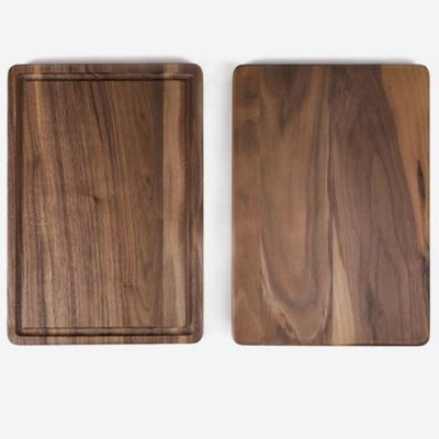 China Sustainable Large Rectangular Wooden Cutting Board With Smooth&Durable Juice Groove Chopper for sale