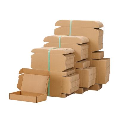 China Recycled Materials Wholesale Custom Recycled Corrugated Cardboard Kraft Paper Packaging Mailing Box for sale