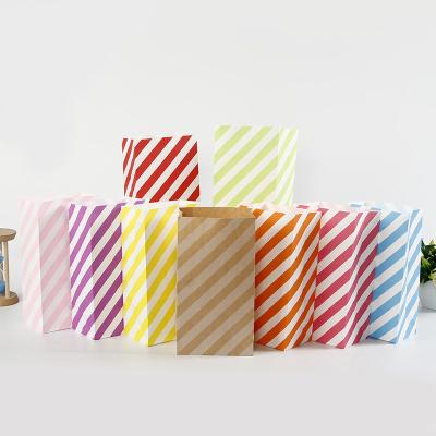 China Hot Selling Colorful Eco-Friendly Biodegradable Paper Bag Eco-friendly Candy Wrapping Paper Gift Wrapping Retail Bag Without Handle for sale