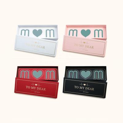 China Recyclable Wholesale Luxury Packaging Flower Box Rectangular MOM Gift Box For Mother's Day for sale