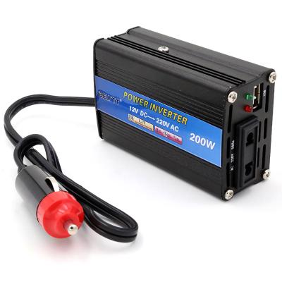 China AC 200w 12v mini fan design portable car converter dc to 240v power inverter for sale